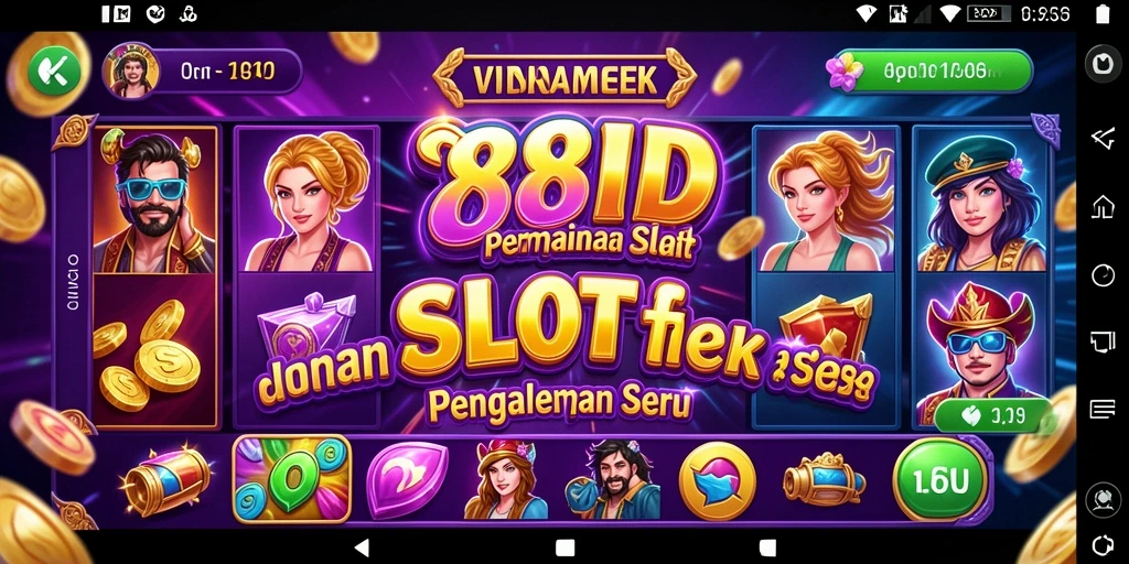 Gameplay seru di 88ID saat memutar gulungan slot.
