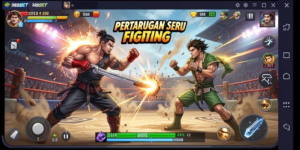 Tampilan menakjubkan dari pertarungan di 988BET.