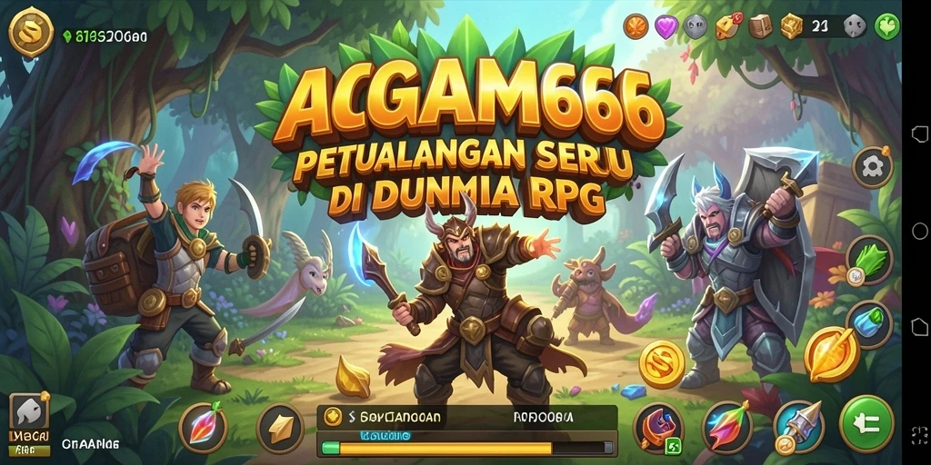 Tangkapan layar utama AGAM66 menampilkan aksi pertarungan yang intens dan karakter yang unik.