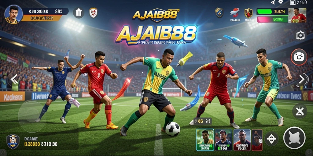 Tampilan gameplay AJAIB88 dengan aksi olahraga yang mendebarkan.