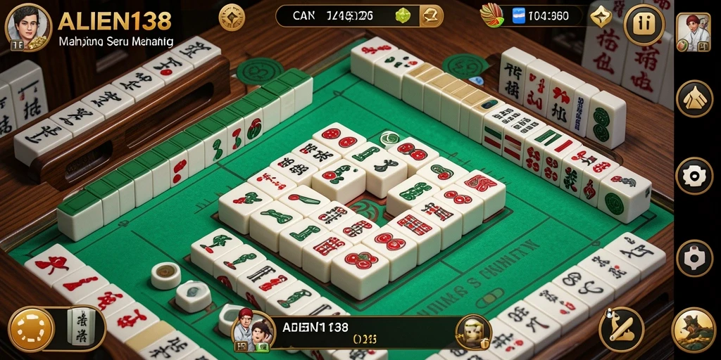 Tampilan gameplay ALIEN138 yang seru dan menantang di Mahjong.