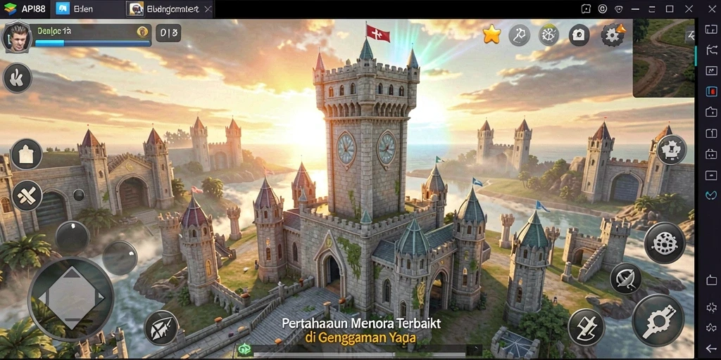Tampilan utama gameplay <strong>API88</strong> menampilkan strategi Tower Defense yang mendebarkan.