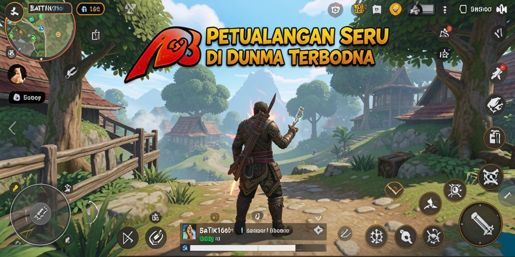 Tangkapan layar gameplay BATIK168 yang menunjukkan eksplorasi dunia terbuka.