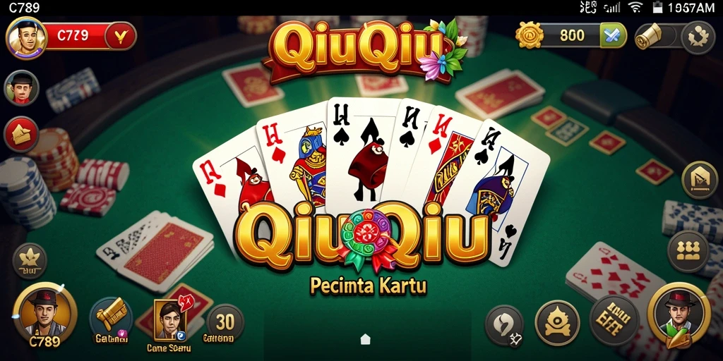 Screenshot C789 menunjukkan gameplay QiuQiu yang menarik.