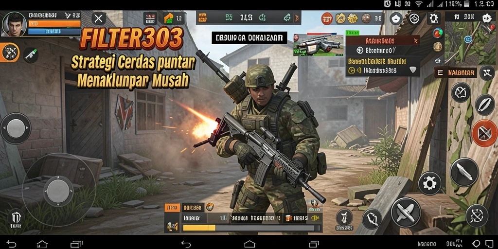 Tampilan gameplay FILTER303 yang intens dan strategis.