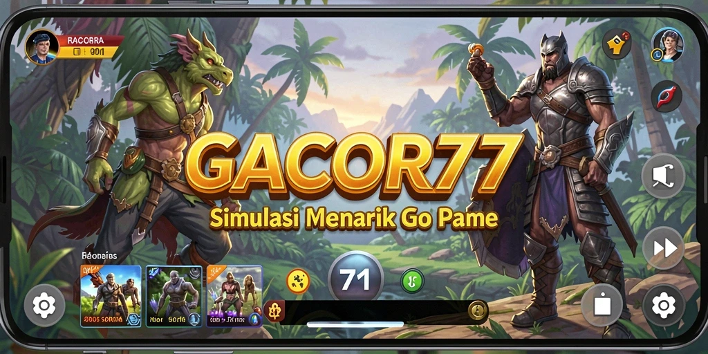 Screenshot utama GACOR77 menampilkan gameplay yang realistis dan interaktif.