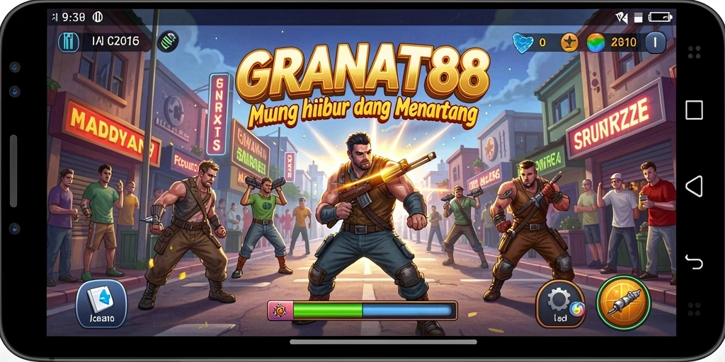 Tangkapan layar utama GRANAT88 menampilkan aksi seru dalam permainan Arcade.