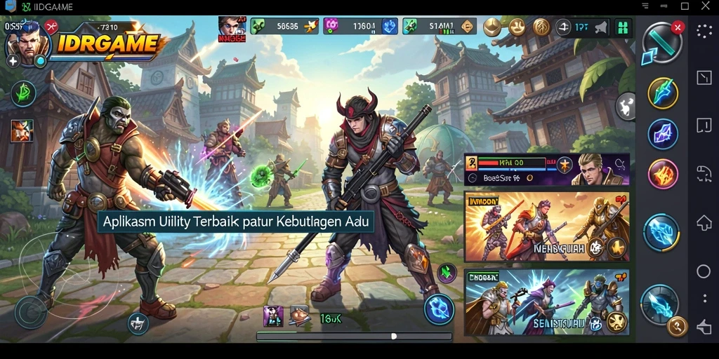 Screenshot tampilan utama IDRGAME dengan antarmuka pengguna yang intuitif.