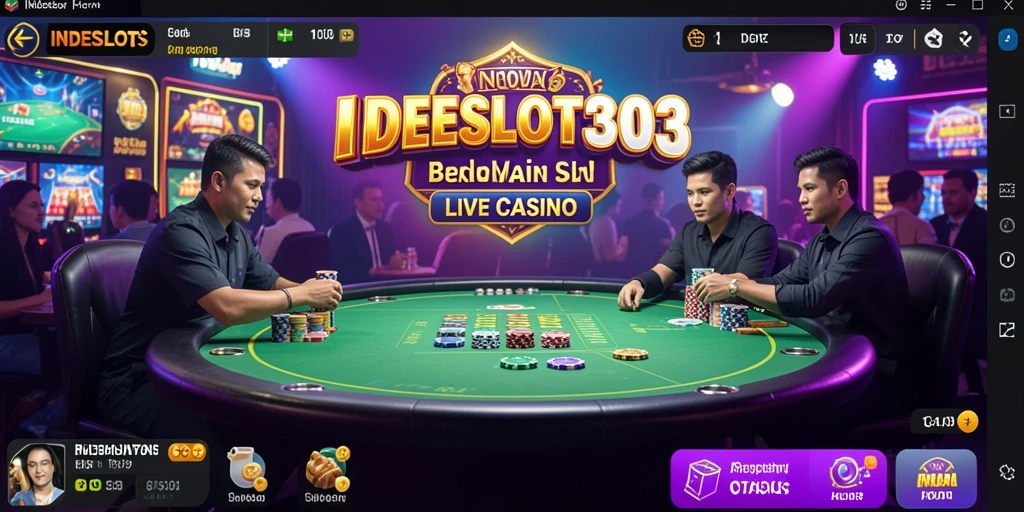 Tampilan gameplay seru di Live Casino INDESLOT303 dengan dealer langsung.