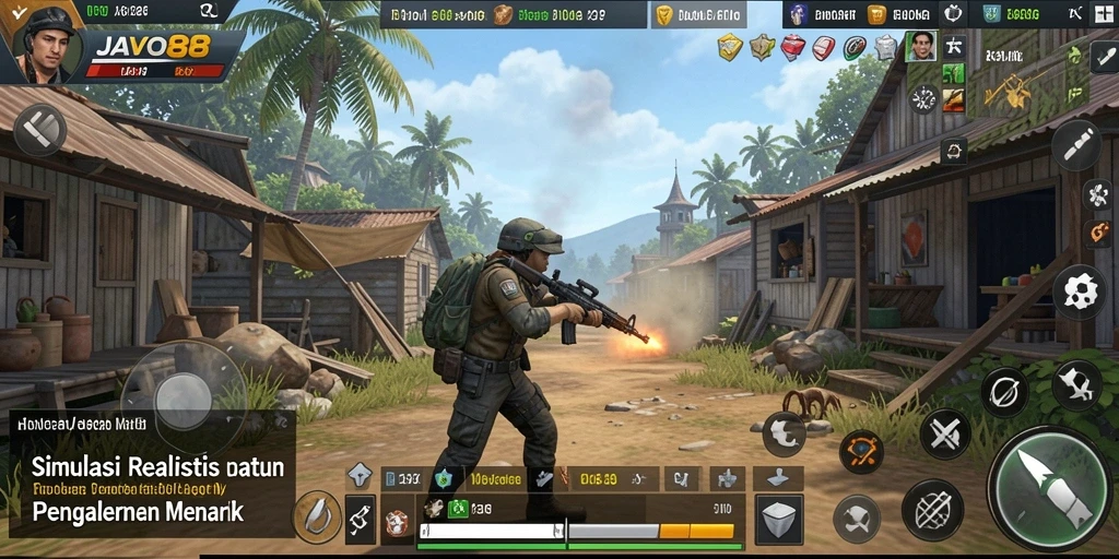 Screenshot menunjukkan gameplay simulasi yang mendalam dengan detail luar biasa.