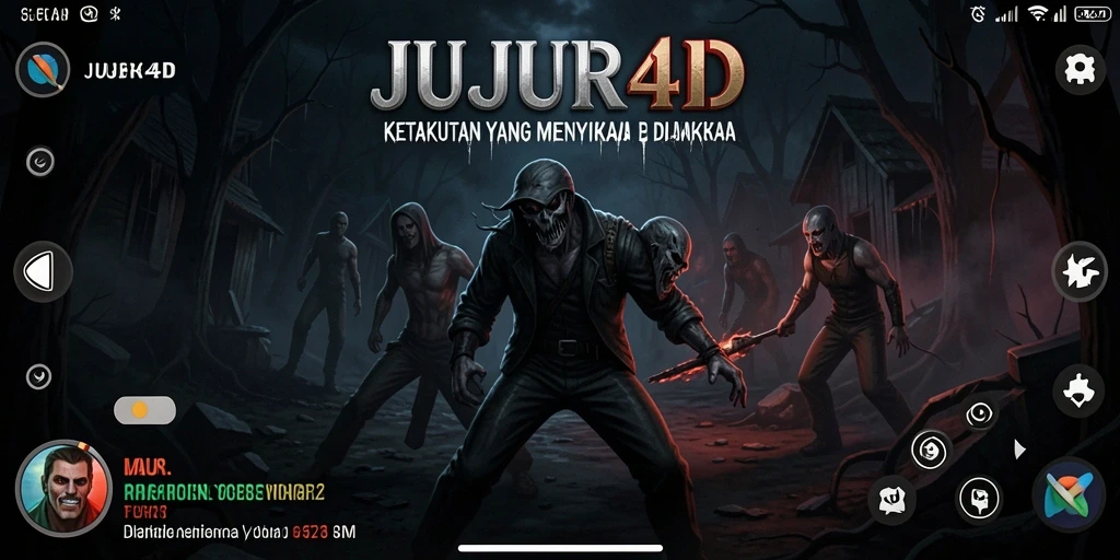Screenshot gameplay JUJUR4D menampilkan ketegangan dan suasana angker dalam permainan.