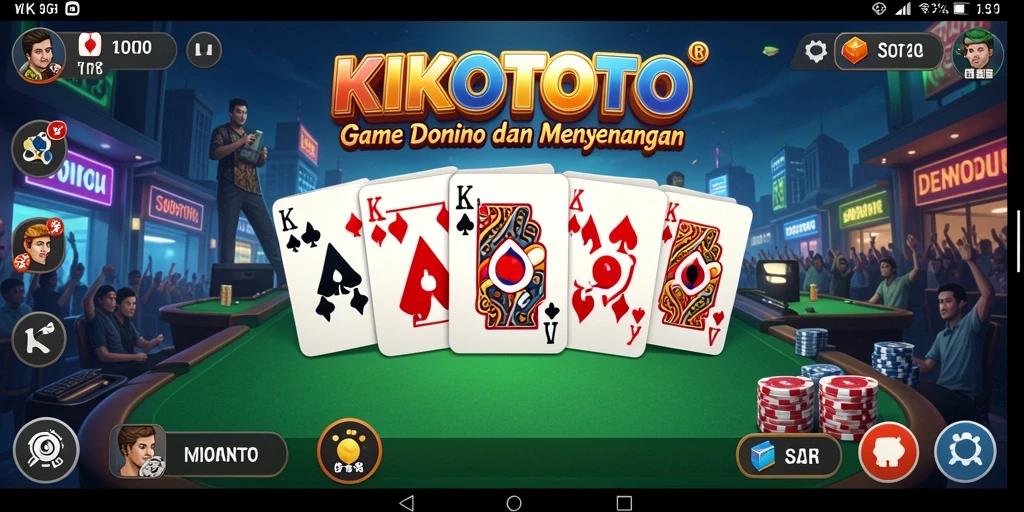 Tampilan gameplay KIKOTOTO yang seru dan menantang.