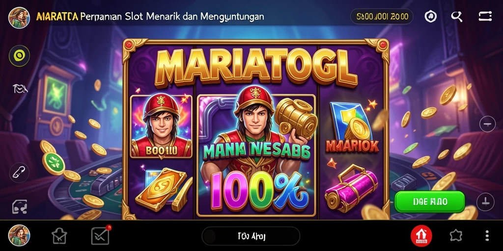 Tampilan gameplay MARIATOGL yang menarik dan seru saat bermain slot.