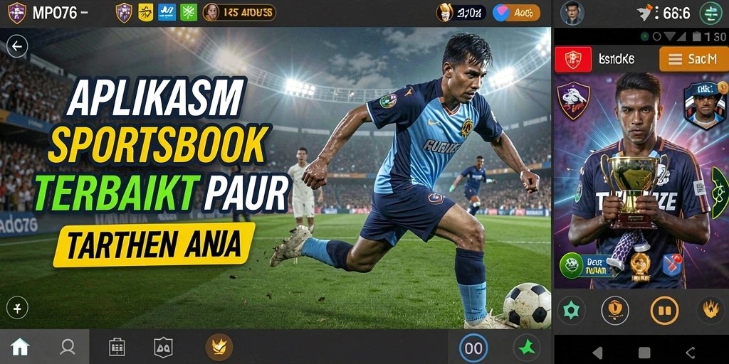 Tampilan gameplay taruhan olahraga yang menarik dan informatif.