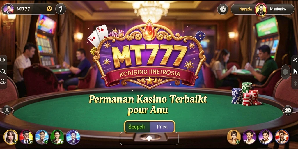 Tampilan gameplay menarik dari MT777 dengan berbagai pilihan permainan Kasino.