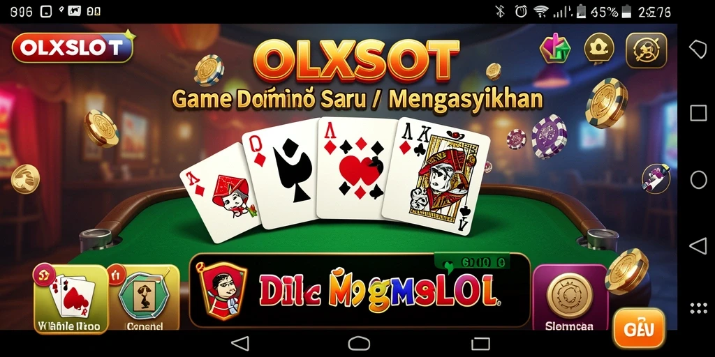 Tampilan gameplay menarik dari OLXSLOT dengan berbagai mode bermain Domino.