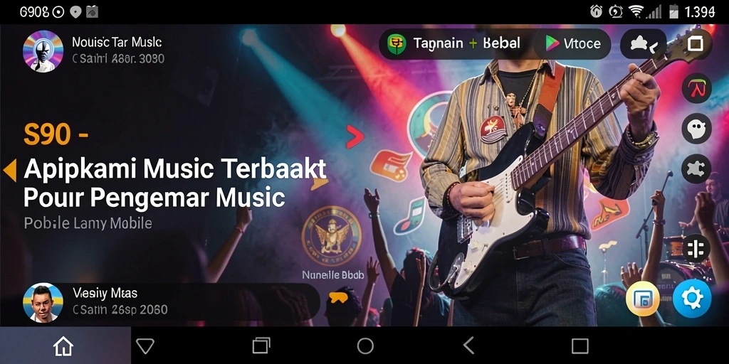 Screenshot S80 menampilkan antarmuka aplikasi musik yang menarik.