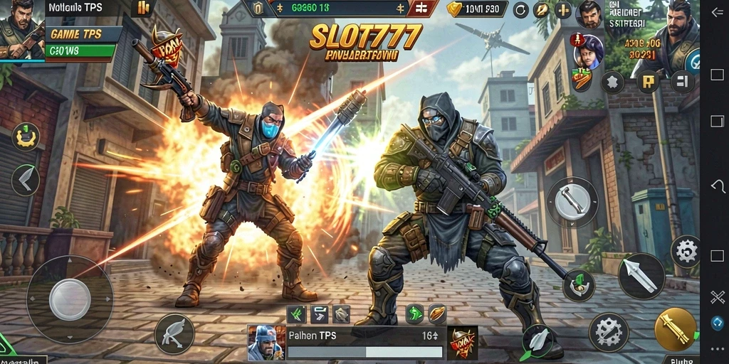 Tampilan gameplay SLOT777 yang menegangkan dan seru.