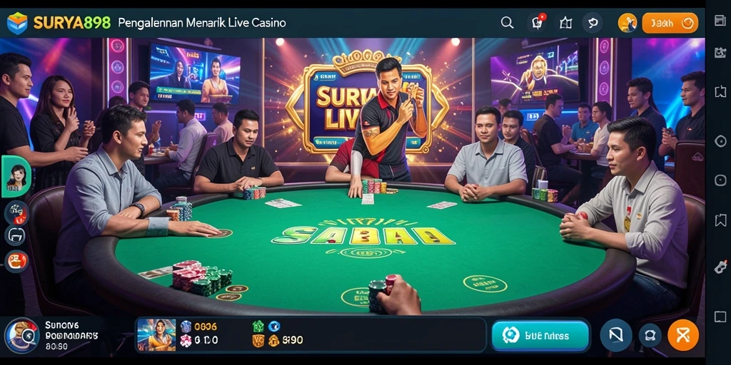 Gameplay seru di aplikasi Live Casino SURYA898.