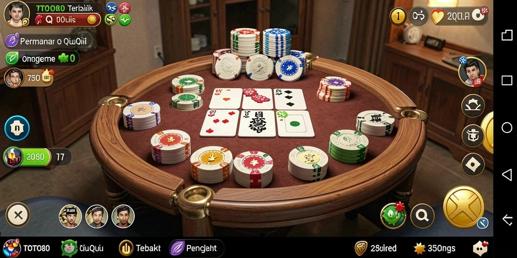 Tampilan gameplay QiuQiu yang seru di TOTO80.