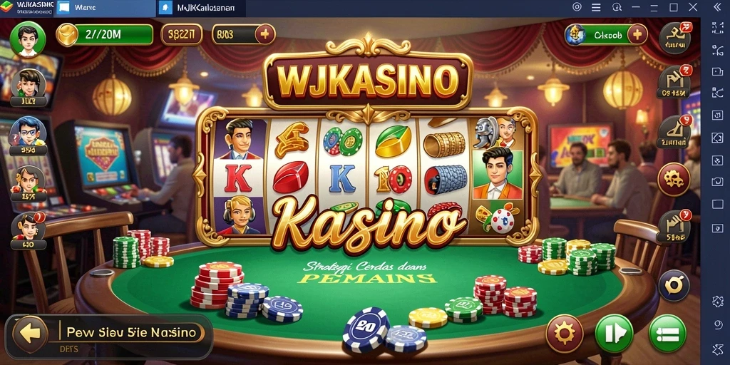 Tampilan gameplay strategi yang menegangkan di WJKASINO